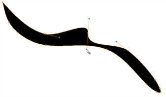 Vector Line with Bezier Handle