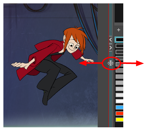 How to resize a view in Toon Boom Harmony