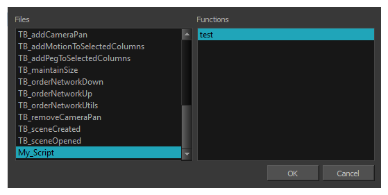 Set Target Function Window