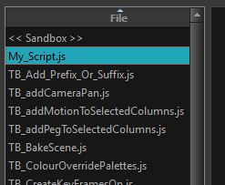 New Script File