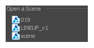 Open Recent Scene